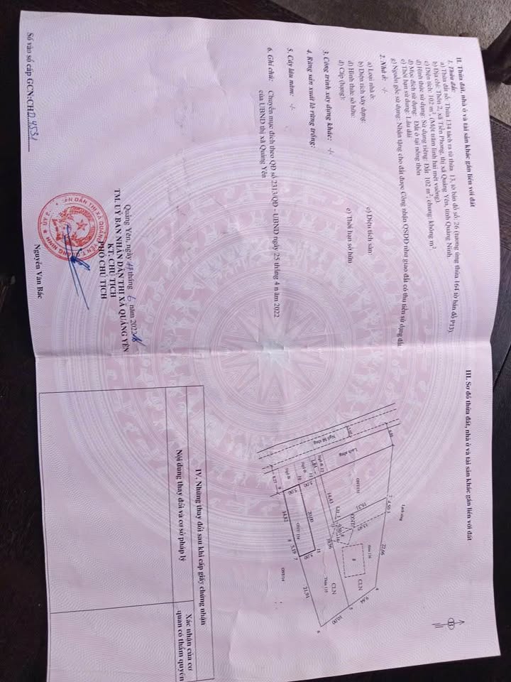 Đất nền Liên Hòa Quảng Yên 102m² - Cơ hội đầu tư hấp dẫn!