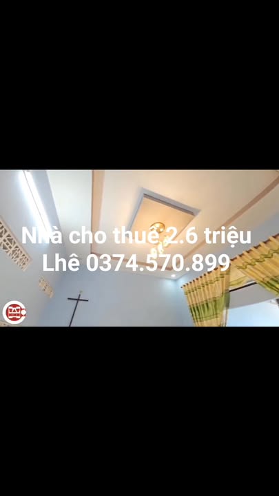 Nhà cho thuê mặt tiền đường Trần Văn Tra, Ninh Sơn, Tây Ninh giá 2.6 triệu - Gần công ty Hạt Điều Tân Hòa!