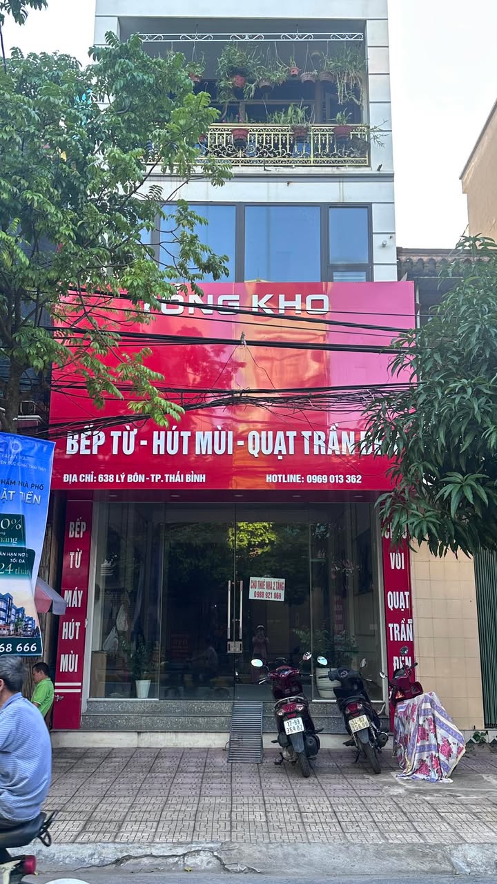 Nhà 2 tầng cho thuê tại 638 Lý Bôn, Thái Bình - Phù hợp làm văn phòng, phòng khám