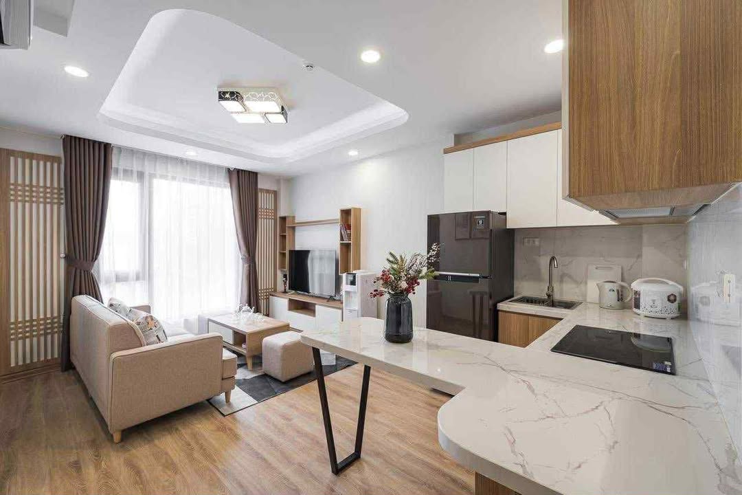 Căn hộ cho thuê cao cấp 523 Kim Mã Ba Đình 45m² - Thiết kế hiện đại, tiện nghi đầy đủ!