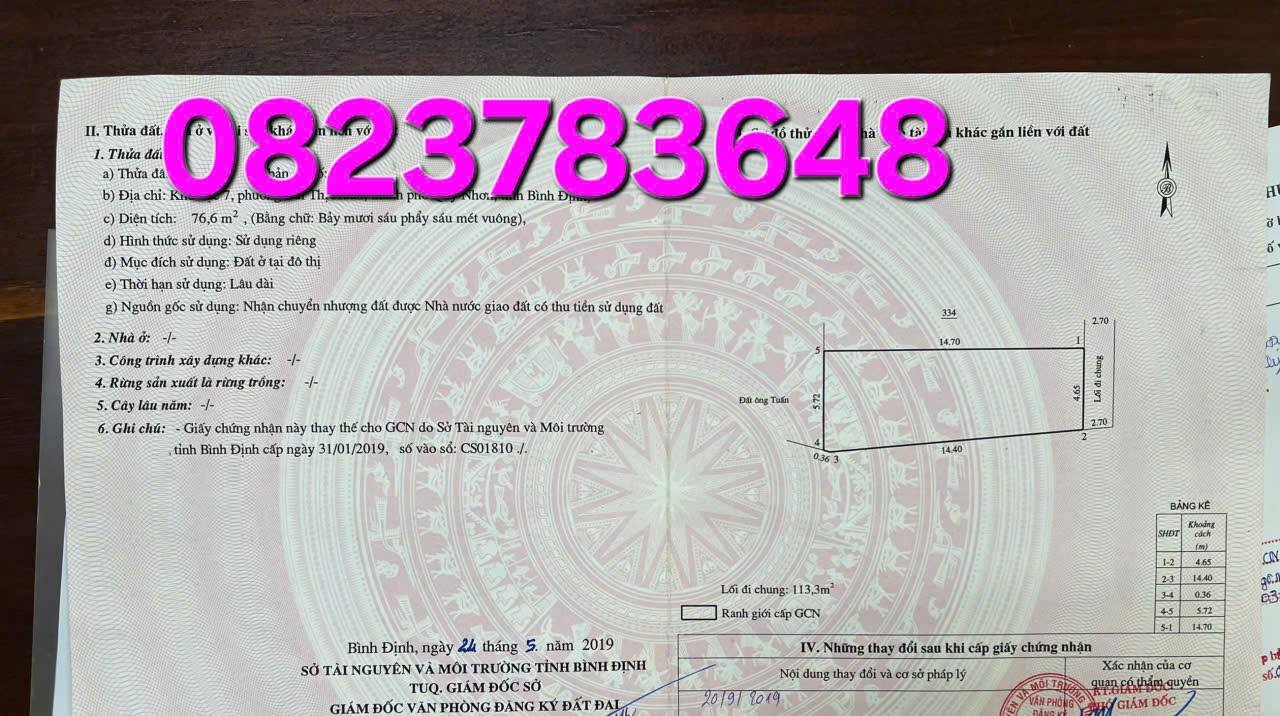 Lô đất 77m² hẻm Âu Cơ Bùi Thị Xuân - Giá chỉ 800 triệu!