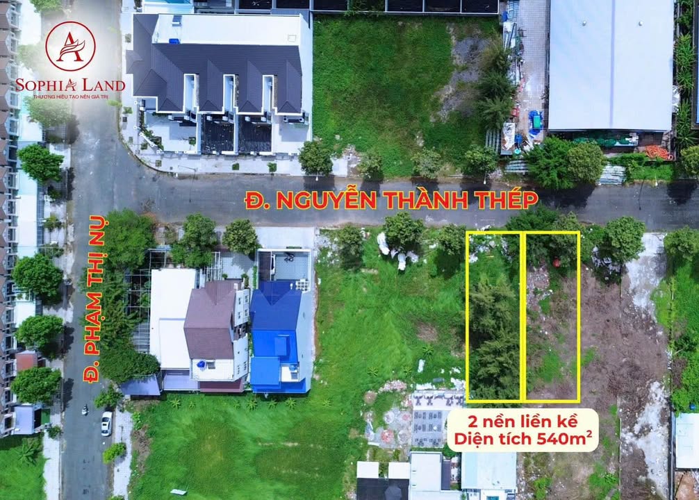 Cặp đất biệt thự đường Nguyễn Thành Thép 540m² giá thỏa thuận - Tiện ích đầy đủ