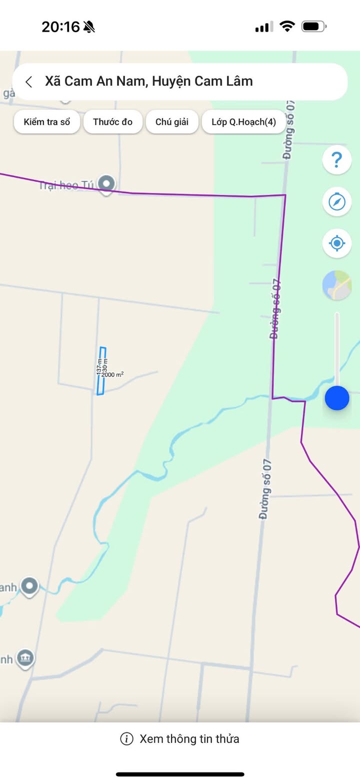 Đất nền Cam An Nam, Cam Lâm, Khánh Hòa 2000m² - Giá chỉ 550 triệu, cơ hội đầu tư tuyệt vời!