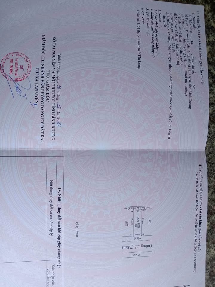 Đất thổ cư Khu nhà ở Tân Long 1, 80m² giá 1 tỷ - Sổ đỏ chính chủ