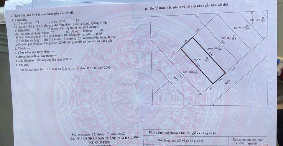 Đất nền đẹp Tuần Châu 75m² giá 1 tỷ - View núi vịnh Hạ Long tuyệt đẹp!