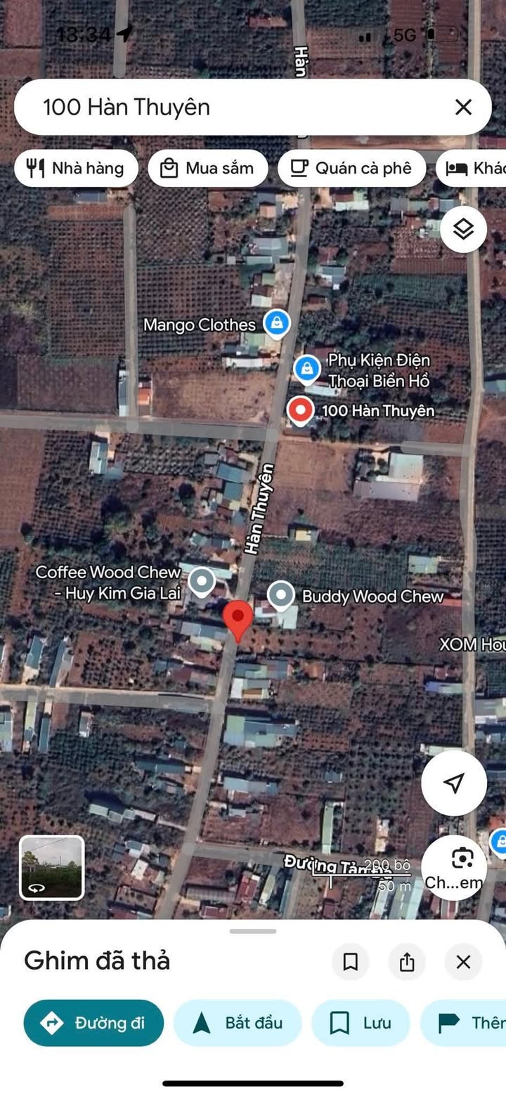 Đất nền mặt tiền Hàn Thuyên, Pleiku 1360m² giá 11.22 tỷ - Cơ hội đầu tư tuyệt vời!