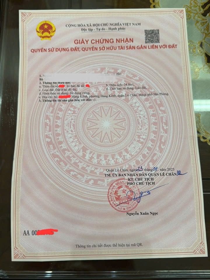 Bán đất kèm nhà 2 tầng Hàng Kênh, Hải Phòng 74m² giá 2.38 tỷ - Cơ hội đầu tư hấp dẫn!