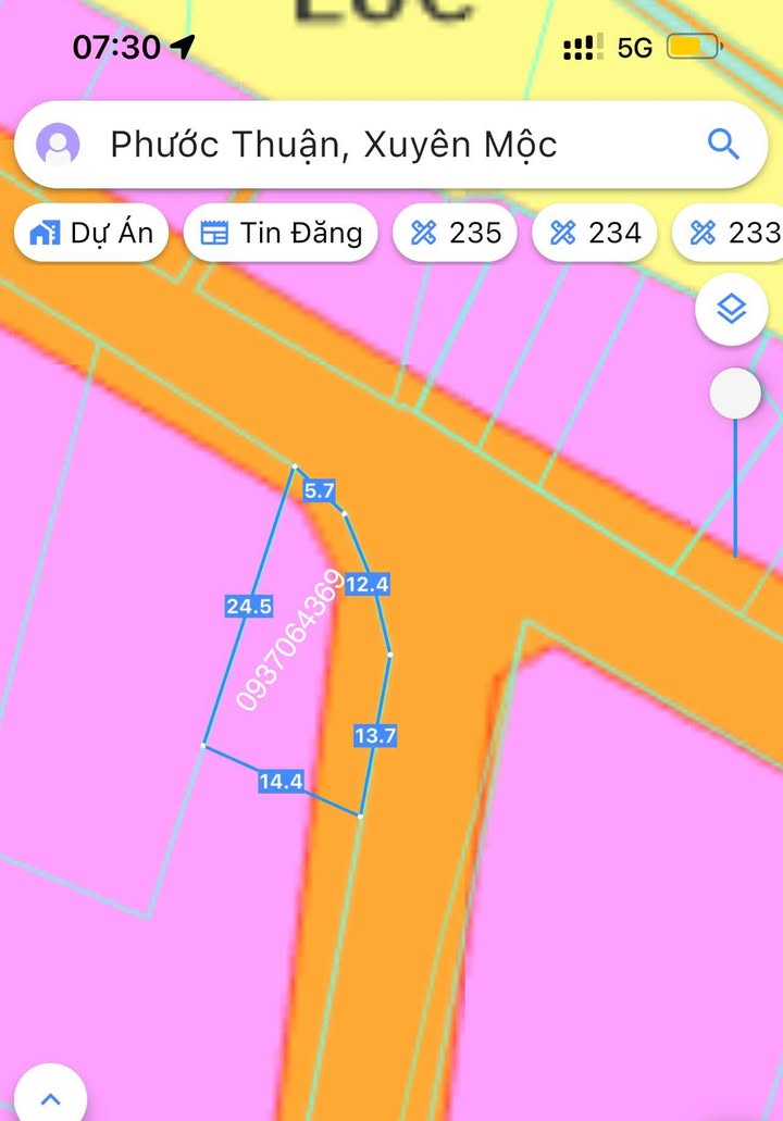 Đất Phước Thuận, Xuyên Mộc 100m² giá 1.6 tỷ - Lô góc mặt tiền đường nhựa!