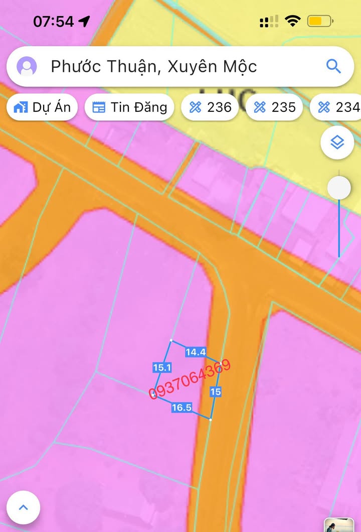 Đất nền Phước Thuận - Xuyên Mộc 225m² giá 1.4 tỷ - Gần biển Hồ Tràm!