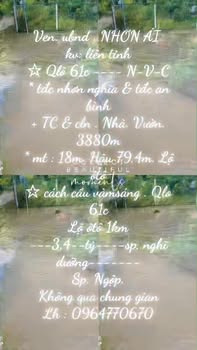 Đất nền Nhơn Ái, Phong Điền 3880m² giá 3.4 tỷ - Đầu tư sinh lời ngay!