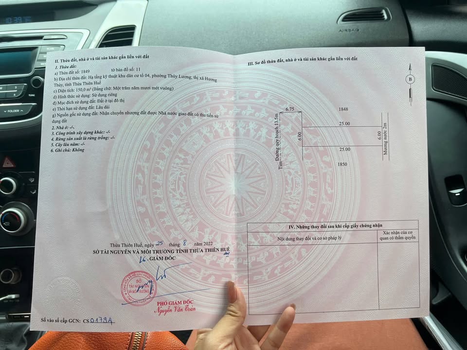 Đất nền Hương Thủy 150m² giá 1.37 tỷ - Bán lỗ gấp!