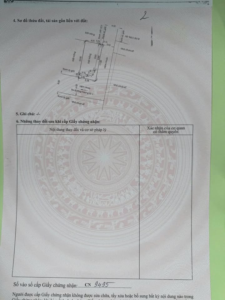 Đất góc 2 mặt tiền hẻm 985 Hương Lộ 2, Tân Phú 63m² - Giá chỉ 5.1 tỷ!