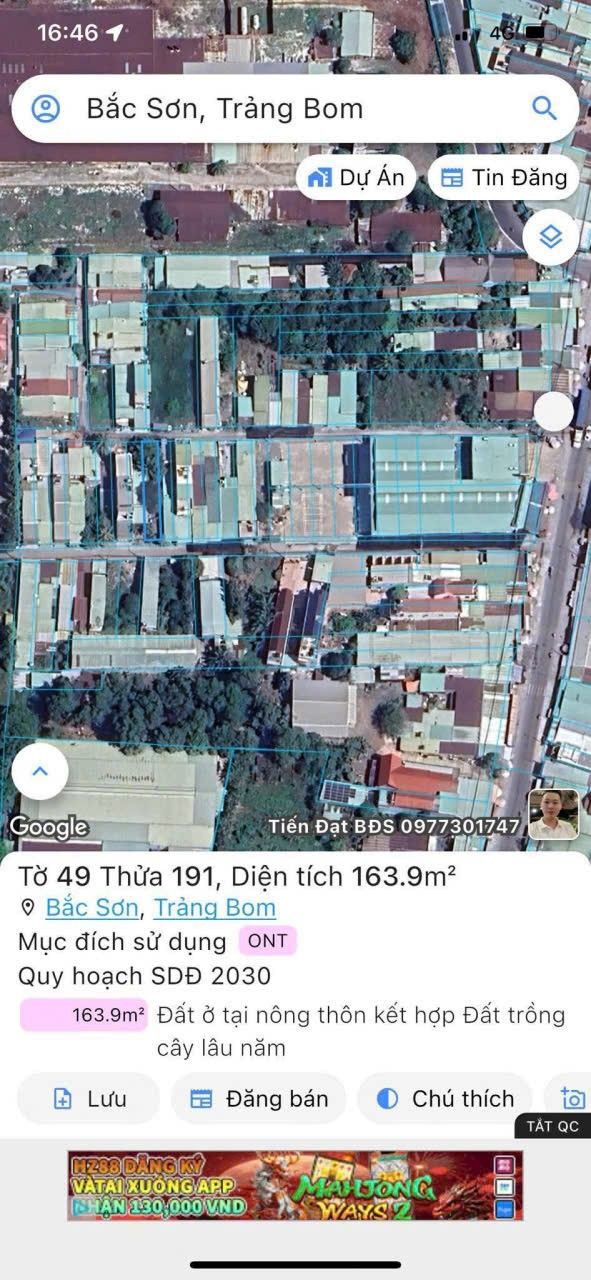 Đất thổ cư tại Chợ Mới Phú Sơn, xã Bình Minh, Đồng Nai 160m² giá 2.8 tỷ - Kinh doanh thuận lợi!