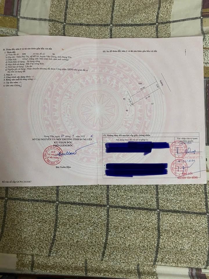 Đất thổ cư 105m² tại Mễ Sở, Hưng Yên - Giá chỉ từ 3x triệu!