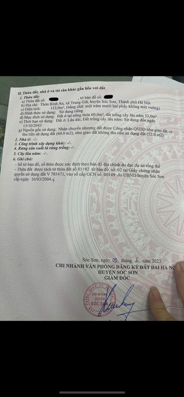 Đất đẹp bán gấp tại Bình An, Sóc Sơn 112m² chỉ 2.24 tỷ - Cơ hội đầu tư hấp dẫn!