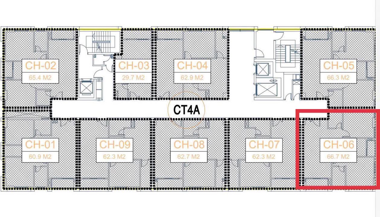 Căn hộ CT4A Dầu Khí Quang Trung 66.7m² giá thỏa thuận - Tầng đẹp, mặt đường Đinh Tiên Hoàng!