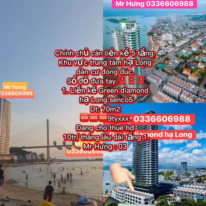 Nhà liền kề 5 tầng tại Hạ Long 70m² giá 9 tỷ - Sổ đỏ chính chủ, cho thuê 10 triệu/tháng!