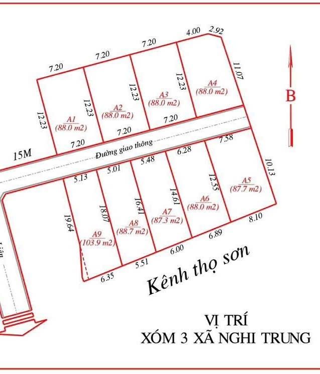Đất nền Nghi Trung 100m² giá 900 triệu - Đầu tư lâu dài lý tưởng!