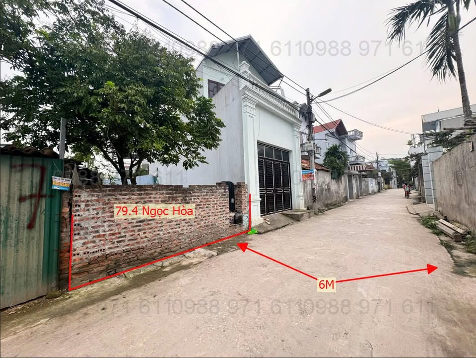Đất Ngọc Hòa 79,4m² giá thỏa thuận - Đường ô tô tránh thoải mái!