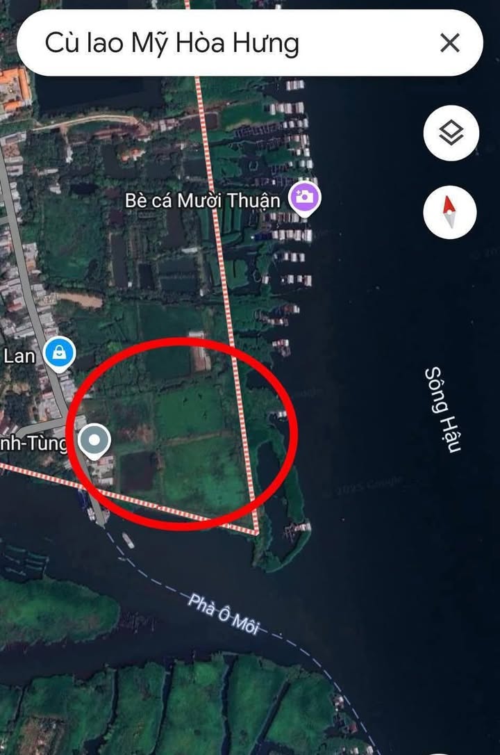 Đất nền mặt tiền Sông Hậu 27.000m² giá 50 tỷ - Cơ hội đầu tư đỉnh cao!