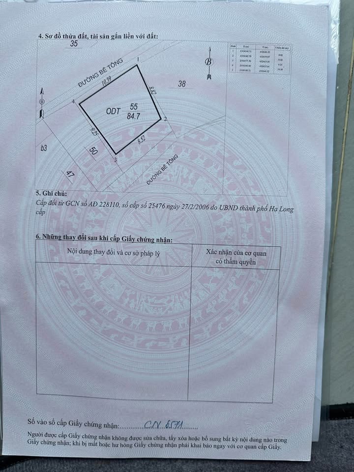 Đất bán tại Hạ Long 84,7m² giá 4 tỷ - Đối diện chợ Cột 3, ô tô tránh nhau!