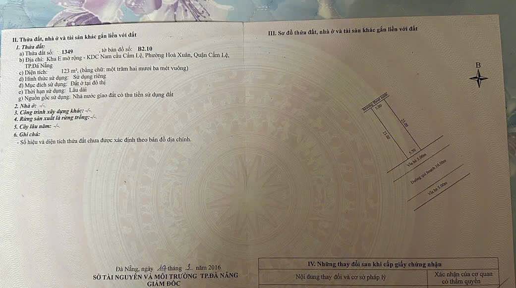 Đất nền đường Mẹ Thứ, Hòa Xuân 123m² giá 6.7 tỷ - Cơ hội đầu tư tuyệt vời!