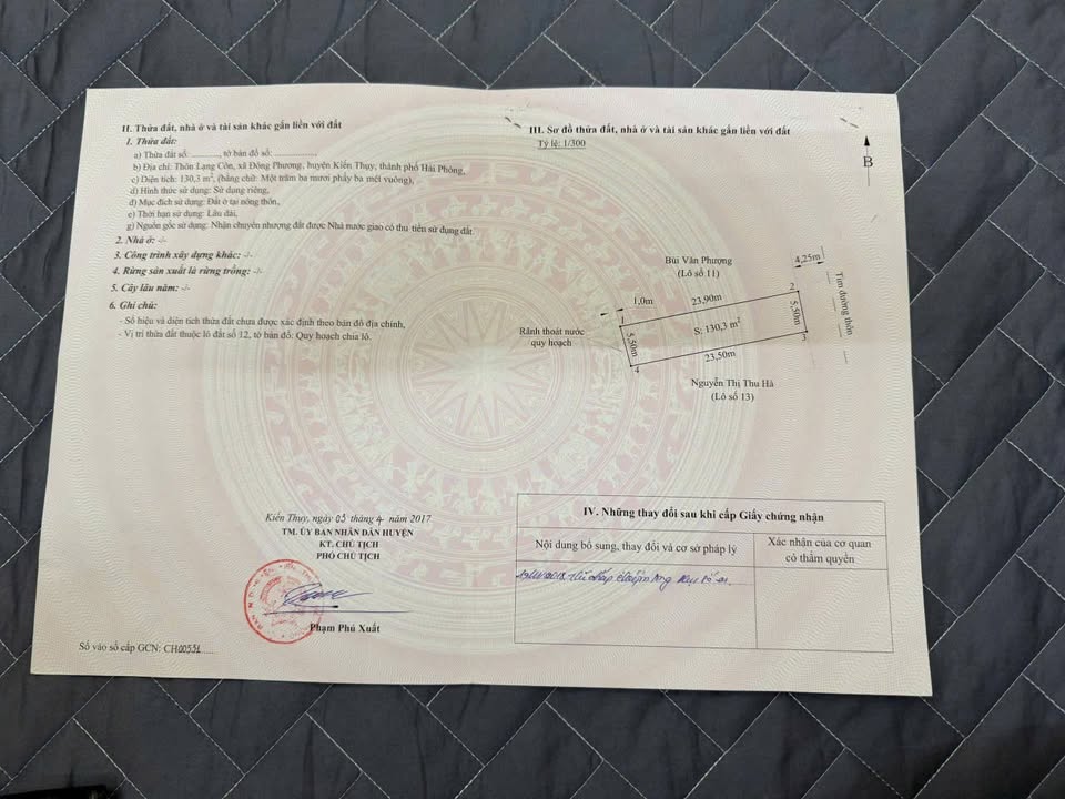 Lô đất 130m² Đông Phương, Kiến Thụy giá chỉ 2.35 tỷ - Đường nhựa rộng rãi!