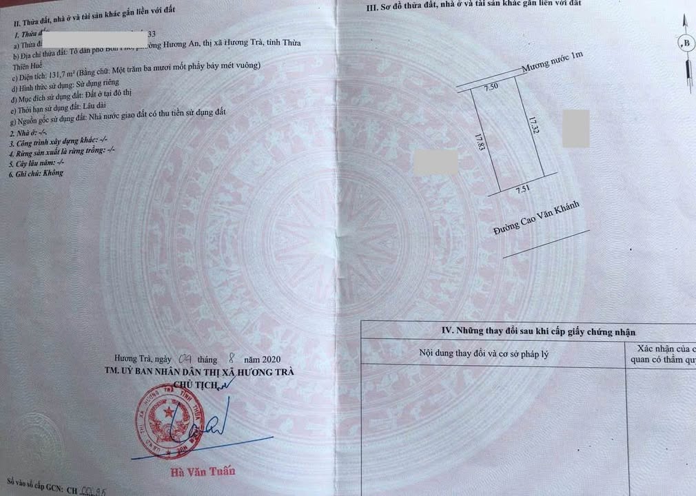 Mặt tiền kinh doanh đường Cao Văn Khánh, 131m² giá 1.8 tỷ - Cơ hội đầu tư hiếm có!