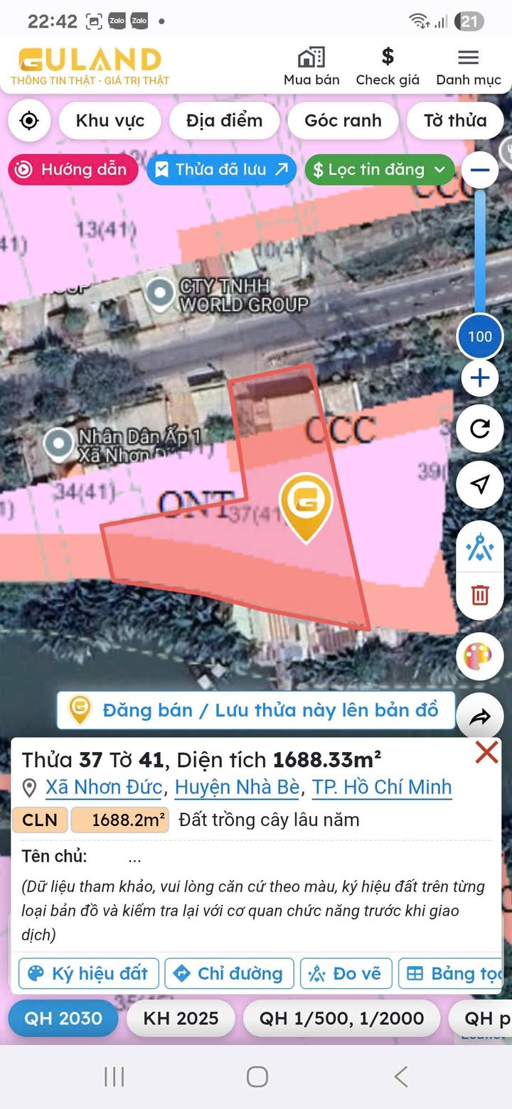Đất mặt tiền Nguyễn Bình Nhà Bè 2700m² giá 37 tỷ - Đầu tư sinh lời ngay!