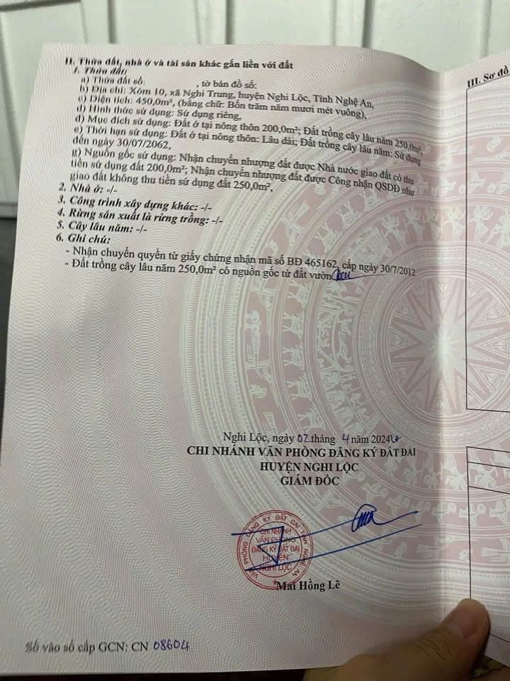 Đất nền Nghi Trung, Nghi Lộc 450m² - Gần sân bay Vinh chỉ 2km!
