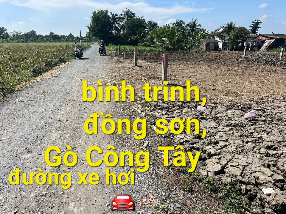 Đất thổ cư 204m² tại Đồng Sơn, Gò Công Tây - Giá 360 triệu, xe hơi vào tận nơi!