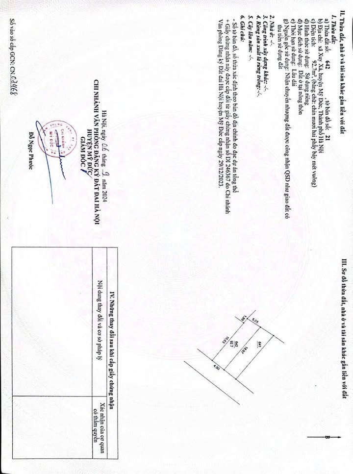 Đất nền xã Hồng Sơn, huyện Mỹ Đức 92.7m² giá 1 tỷ - Đầu tư sinh lời ngay!