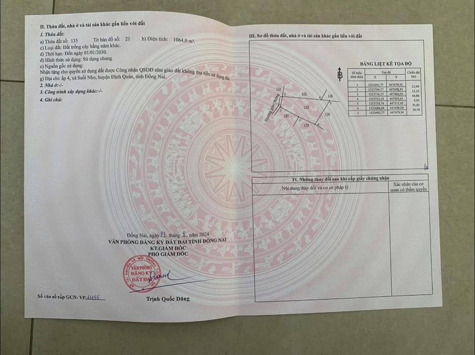 Đất nền Suối Nho 3600m² giá 350 triệu - Sổ đỏ chính chủ, đường rộng