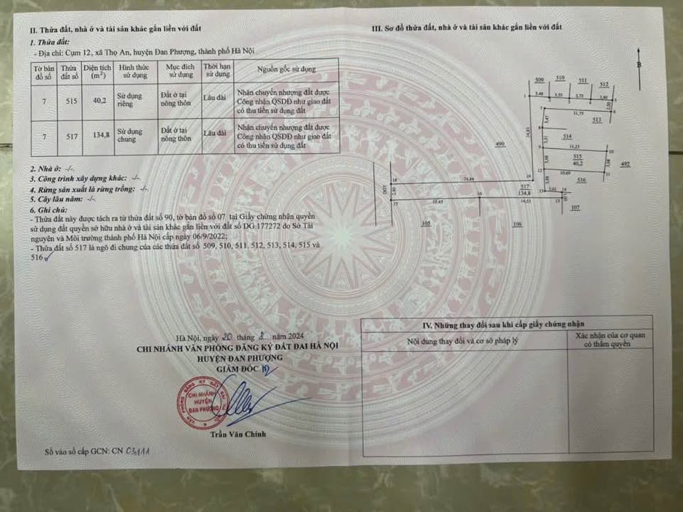 Đất thổ cư Thọ An, Đan Phượng 39m² giá 1.4 tỷ - Đường ô tô thuận tiện!