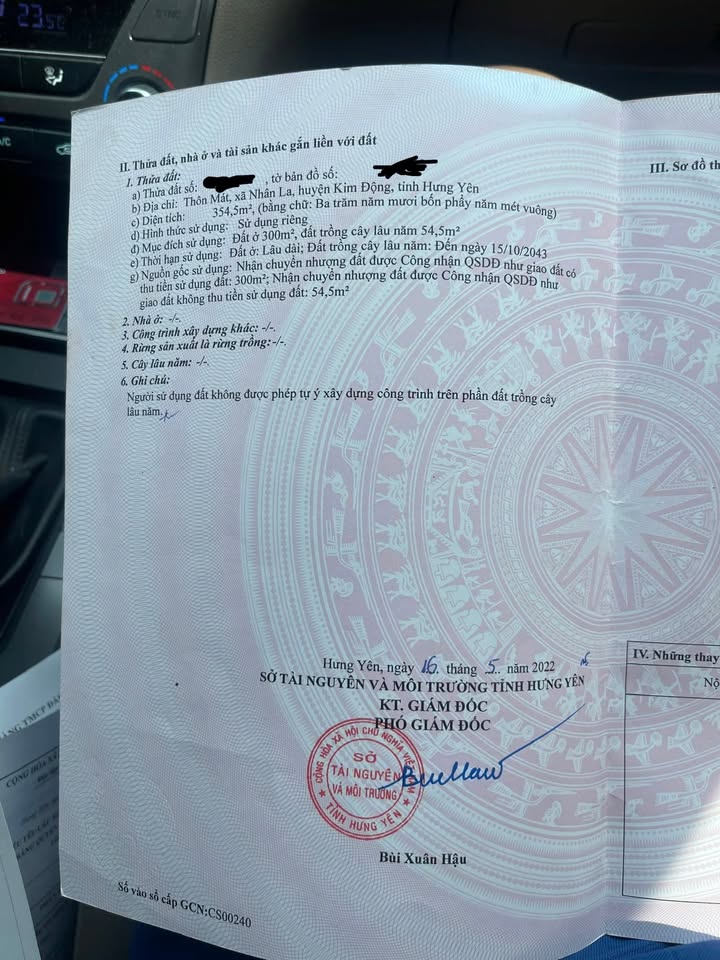 Đất nền phân lô Nhân La - Kim Động 354m² giá 389.4 triệu - Cơ hội đầu tư hấp dẫn!