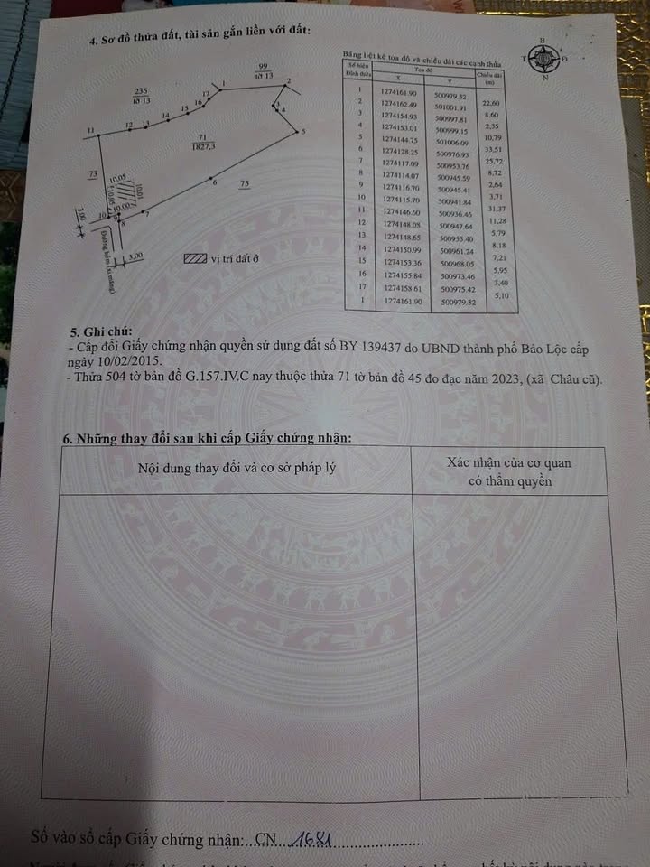 Đất thổ cư Bảo Lộc 1827m² giá 2.799 tỷ - Cơ hội đầu tư tuyệt vời!
