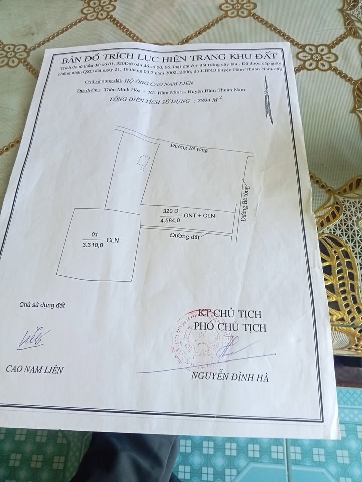 Đất nền mặt tiền đường lớn tại xã Hàm Minh, huyện Hàm Thuận Nam, 500m² giá 3 tỷ - Pháp lý rõ ràng!