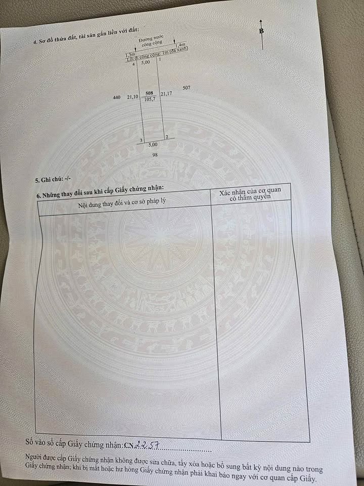 Đất thổ cư 105m² hẻm tỉnh lộ 833, Tân An - Chính chủ bán gấp!