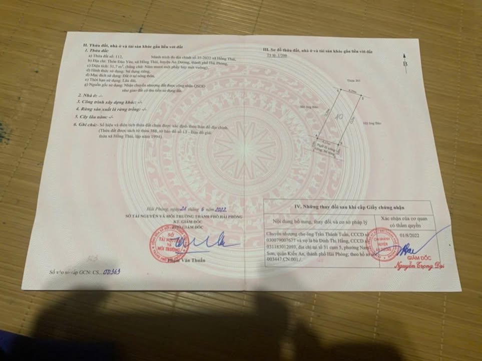 Nhà riêng Đào Yêu, Hồng Thái, An Dương 51.7m² giá 800 triệu - Sổ đỏ chính chủ!