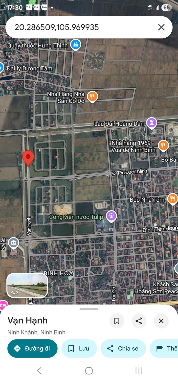 Đất mặt tiền Vạn Hạnh Ninh Bình 132m² - Giá đầu tư hấp dẫn!