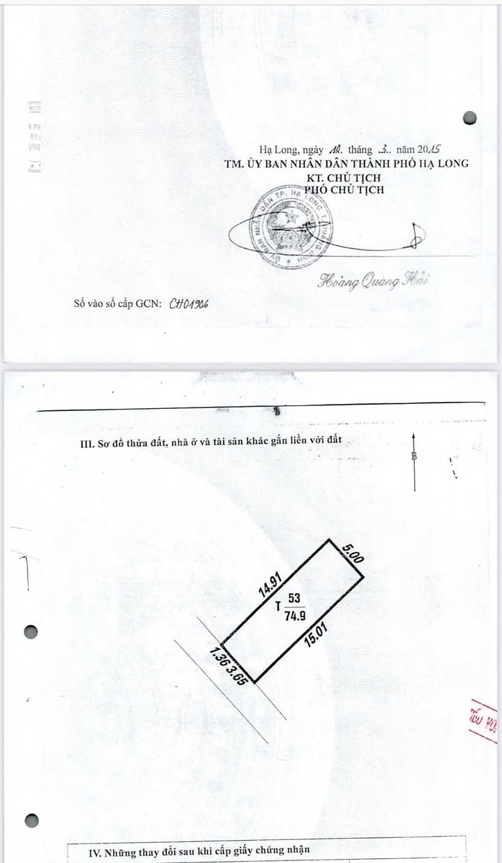 Đất nền phường Tuần Châu Hạ Long 75m² giá 1 tỷ - Ô tô tận nơi!
