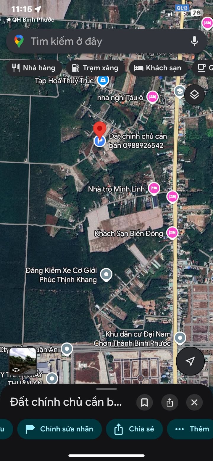 Đất nền Minh Hưng Chơn Thành 2814m² giá 2.95 tỷ - Sổ hồng chính chủ, pháp lý rõ ràng!