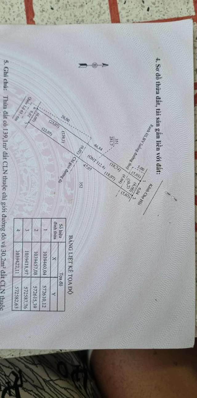 Đất nền 2 mặt tiền tại Ấp 2, xã Trí Phải, Cà Mau 282m² giá 890 triệu - Sổ hồng chính chủ!