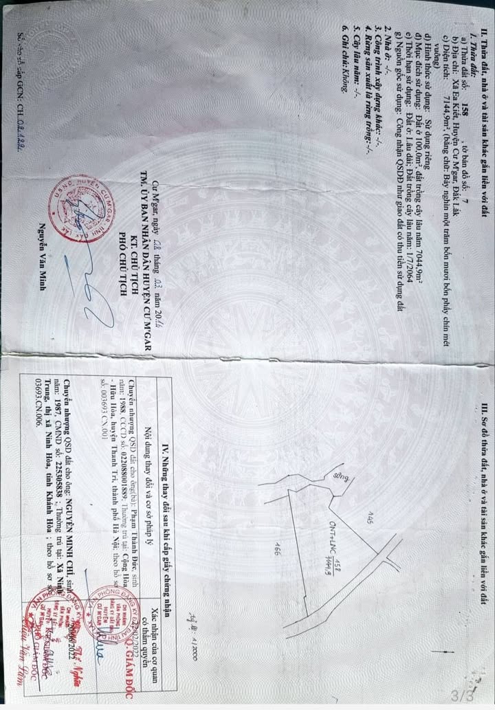 Đất thổ cư 100% tại Ea Kiết, Cư M'gar 7144m² - Đầu tư lý tưởng!