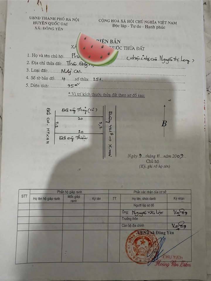 Lô đất Quốc Oai 102m² giá 1.1 tỷ - Cơ hội đầu tư tuyệt vời!