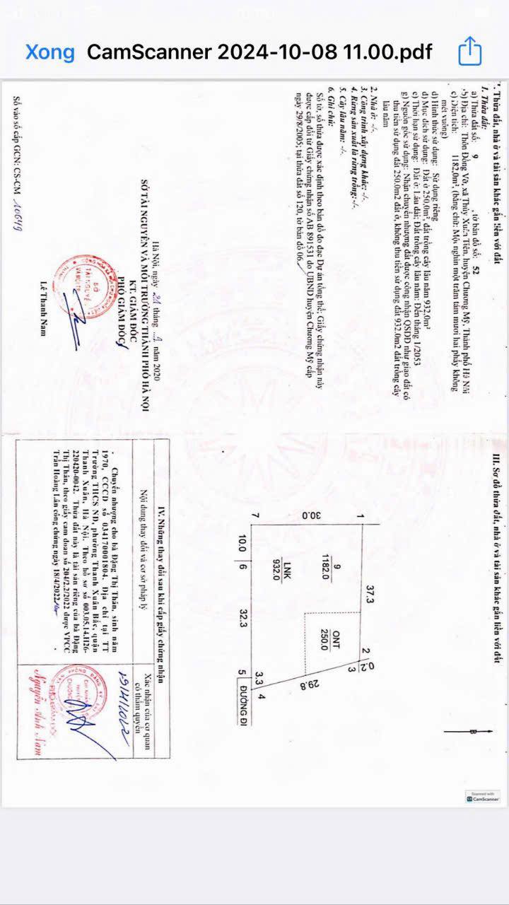 Lô đất Xuân Mai, Chương Mỹ 1182m² - Cơ hội đầu tư vàng không thể bỏ lỡ!