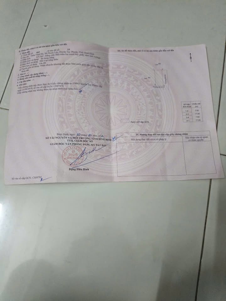 Đất nền Vĩnh Hy, Phước Lộc, Tuy Phước 128m² - Đường 2 mặt, giá tốt chờ bạn!