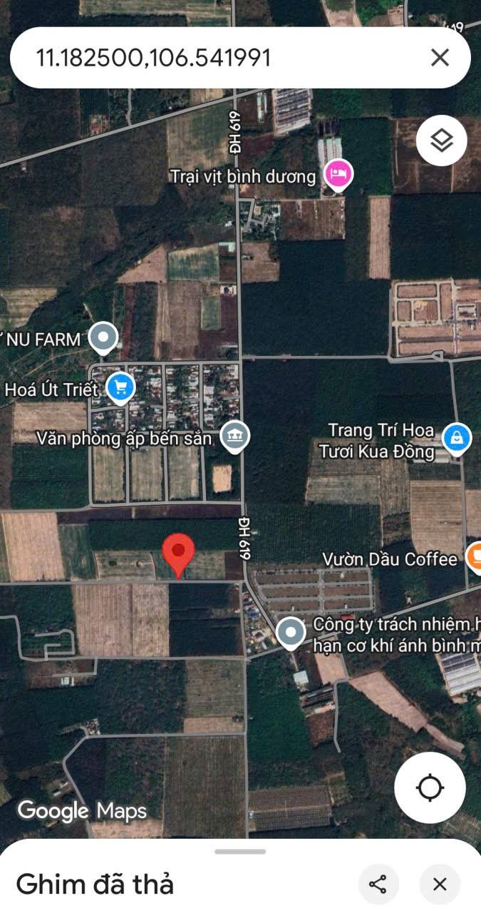 Đất nền KDC Tài Lộc Bàu Bàng 1100m² giá 1.1 tỷ - Sổ hồng chính chủ!