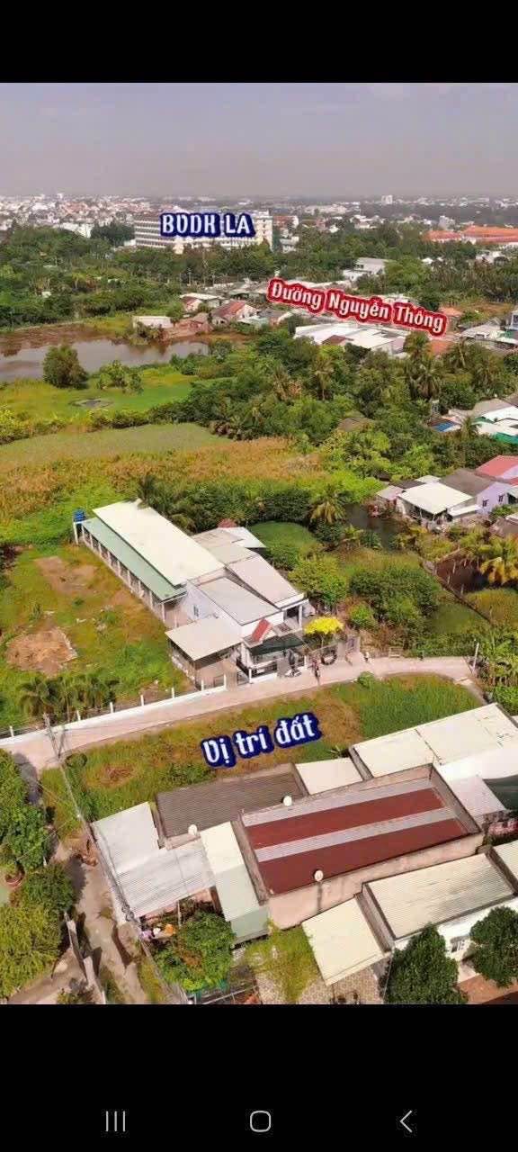 Đất thổ cư 504m² hẻm đường Nguyễn Thông, Tân An - Giá chỉ 2.4 tỷ!