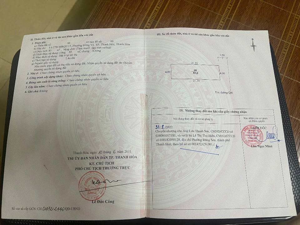 Bán đất liền nhau 4 lô tại phường Đông Vệ, TP Thanh Hóa - Sổ đỏ chính chủ, giá chỉ 3.1 tỷ/lô!